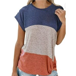 Hapimo Twist Side Colorblock Tee Size S